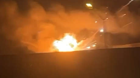 VIDEOS: Potente explosión sacude inmediaciones de un aeropuerto en Irak