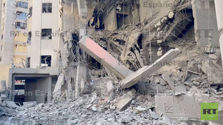 VIDEO EXCLUSIVO: Así quedaron las sedes de medios de comunicación atacadas por Israel en Beirut