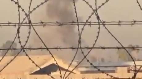 MOMENTO del nuevo impacto contra una base de EE.UU. cerca de Bagdad (VIDEO)