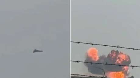 VIDEO: Momento del impacto directo de un dron sobre una base estadounidense en Baréin