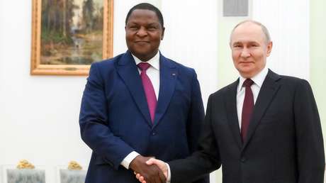 Putin se reúne con el presidente de la República Centroafricana