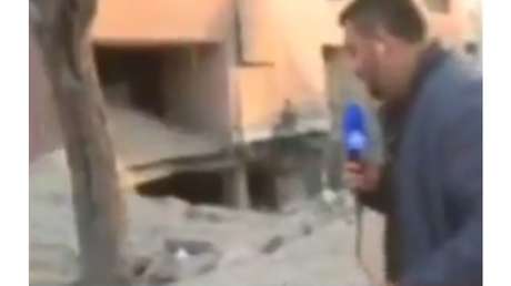 VIDEO: Ataque israelí golpea zona residencial de Teherán durante un reportaje en vivo