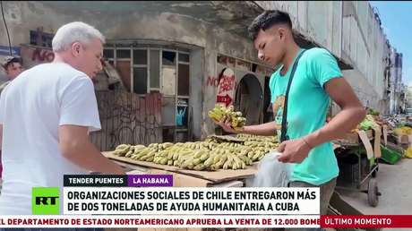 Organizaciones sociales de Chile entregaron más de 2 toneladas de ayuda humanitaria a Cuba