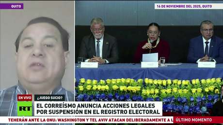 El correísmo anuncia acciones legales en Ecuador por suspensión en el registro electoral