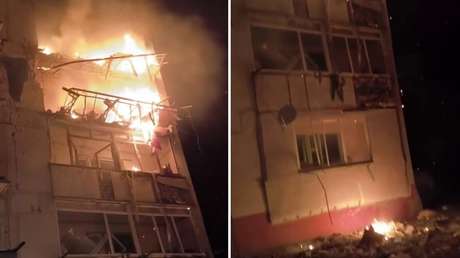 Dron ucraniano ataca un edificio residencial en la provincia rusa de Zaporozhie