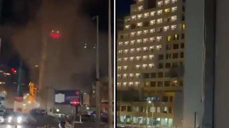 Reportan un ataque israelí a un hotel en la capital del Líbano (VIDEO)