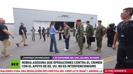 Noboa asegura que las operaciones contra el crimen con el apoyo de EE.UU. no es intervencionismo