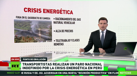 Transportistas realizan un paro nacional indefinido por la crisis energética en Perú