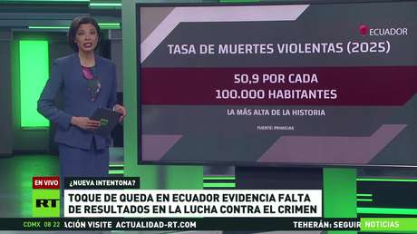 Toque de queda en Ecuador evidencia falta de resultados en la lucha contra el crimen
