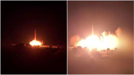 VIDEO: Irán honra la memoria de su ministro de Inteligencia con ola de misiles sobre objetivos vinculados a EE.UU.