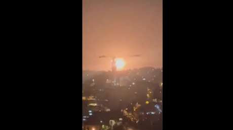 VIDEO: Captan interceptación a último momento de un misil iraní antes de tocar tierra