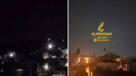 Misiles iraníes iluminan el cielo nocturno sobre Israel (VIDEOS)