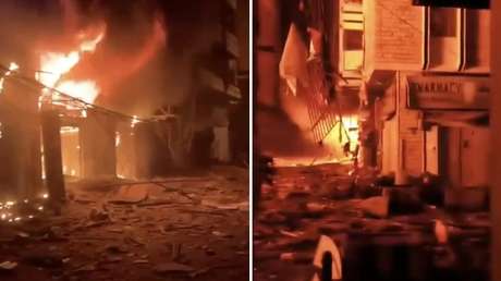 VIDEO: Edificios en llamas en Beirut tras un ataque israelí