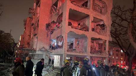 VIDEO desde dron: Devastación en una ciudad israelí tras el impacto de un misil iraní