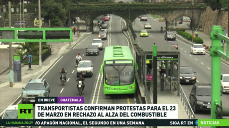 Transportistas en Guatemala confirman protestas en rechazo al alza del combustible