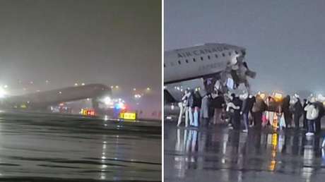 Un avión colisiona con un vehículo en un aeropuerto de Nueva York (FOTO, VIDEO)