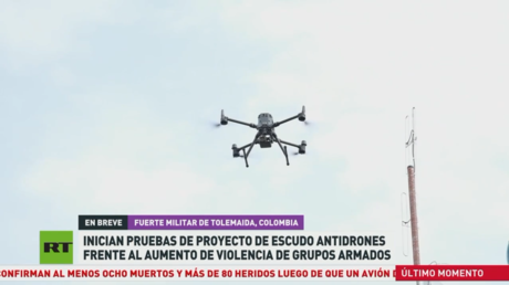 Inician pruebas de proyecto de escudo antidrones frente al aumento de violencia de gruposn armados en Colombia