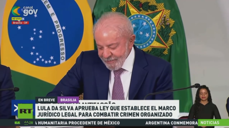 Lula da Silva aprueba ley que establece el marco jurídico legal para combatir crimen organizado
