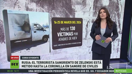 Rusia: El terrorista sangriento de Zelenski está metido hasta la coronilla en sangre de civiles