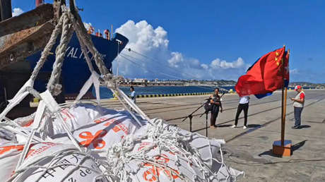 Ayuda humanitaria china llega a Cuba (VIDEO)