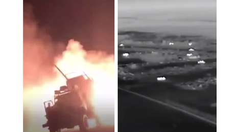 VIDEO: 'Granizo' ruso desaparece del mapa a los relevos ucranianos