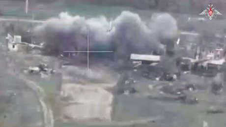 VIDEO: Obuses rusos hacen pedazos a bastiones enemigos