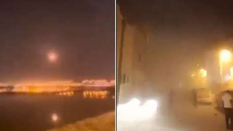 VIDEO: Misil interceptor fallido cae en una zona residencial de Baréin