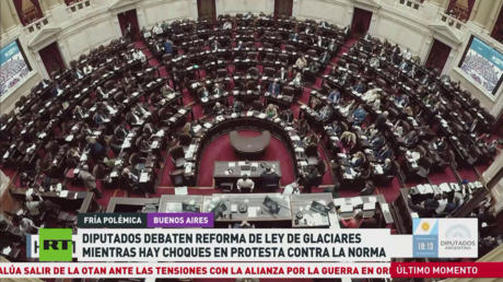 Diputados argentinos debaten reforma de Ley de Glaciares en medio de protestas contra la norma