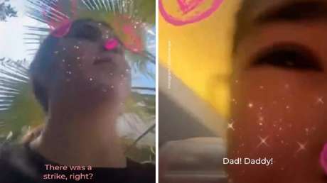 FUERTE VIDEO: Una menor se graba llorando mientras escapa de un ataque israelí en el Líbano