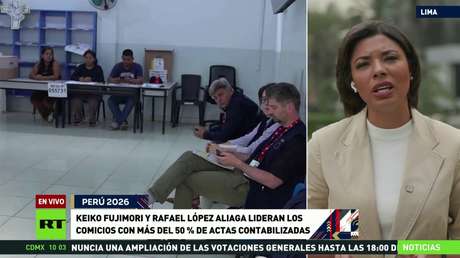 Keiko Fujimori y Rafael López lideran los comicios en Perú con más del 50 % de las actas contabilizadas
