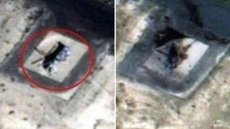 IMÁGENES SATELITALES de dos helicópteros de EE.UU. atacados por Irán