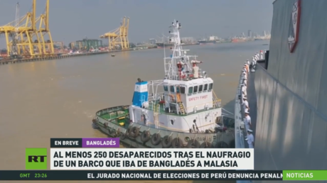 Al menos 250 desaparecidos tras el naufragio de un barco que iba de Bangladés a Malasia