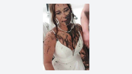 Venganza en el altar: arruina el vestido de novia de su cuñada y termina detenida (FOTO)