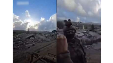 VIDEO: Soldados israelíes celebran mientras exhiben poblados en ruinas en el Líbano