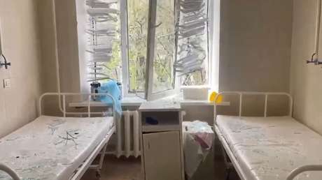 VIDEO: Daños y destrucción tras ataque de dron ucraniano contra un hospital materno en Rusia