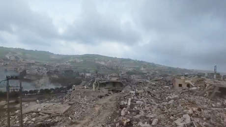 VIDEO: La ciudad libanesa Bint Jbeil devastada por Israel a vista de dron