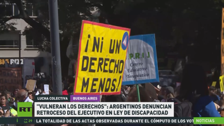 Argentinos denuncian que la ley de discapacidad del Ejecutivo supone un retroceso en la materia