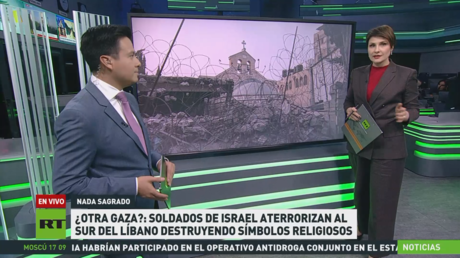 ¿Otra Gaza?: soldados de Israel aterrorizan en el sur del Líbano y destruyen símbolos religiosos.