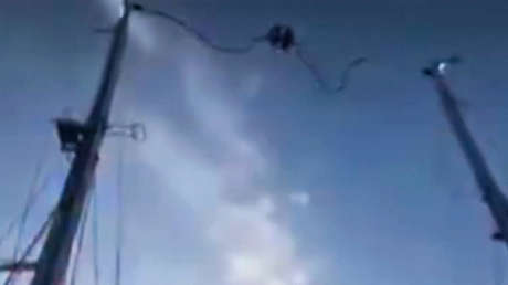 VIDEO: Aterradora avería en atracción con gente en una feria de España