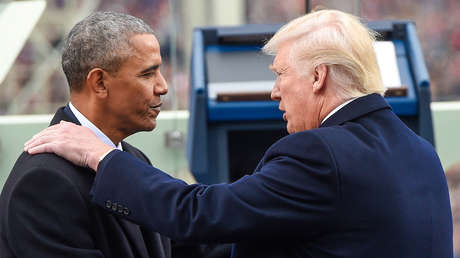 ¿Un 'pantano'? Trump se compara con Obama en una imagen