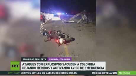 Ataques con explosivos sacuden a Colombia dejando heridos y activando aviso de emergencia