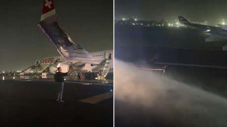 VIDEOS: Motor de avión falla en pleno despegue y deja varios heridos