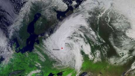 FOTO: Moscú, cubierta por la nieve a finales de abril, vista desde el espacio