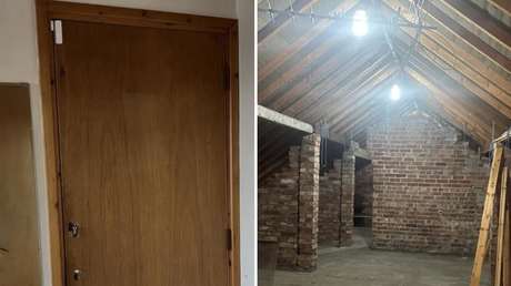 Mujer encuentra una puerta secreta en su nuevo departamento y lo que descubre la deja sin palabras