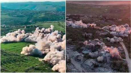 VIDEO: Israel lanza demoledoras detonaciones en el Líbano en plena tregua