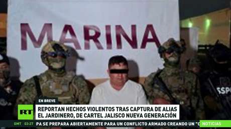 Reportan hechos violentos en México tras captura de 'El Jardinero', narco del CJNG