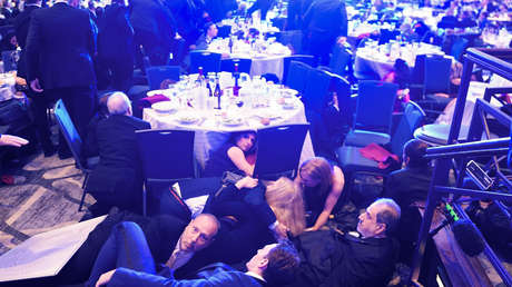 Hombre que siguió comiendo tranquilamente durante el tiroteo en la cena con Trump revela el porqué de su rara reacción