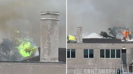 VIDEO: Llamas fluorescentes durante el incendio de un laboratorio universitario en EE.UU.
