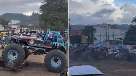 IMÁGENES SENSIBLES: Momento en que un 'monster truck' embiste a una multitud en Colombia