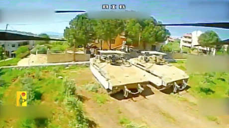VIDEO: Un dron de Hezbolá 'caza' un blindado israelí en el Líbano